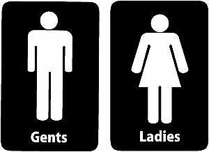 pics Toilet Gents And Ladies Logo ladies and gents toilet door stickers vinyl decal business personal home ebay