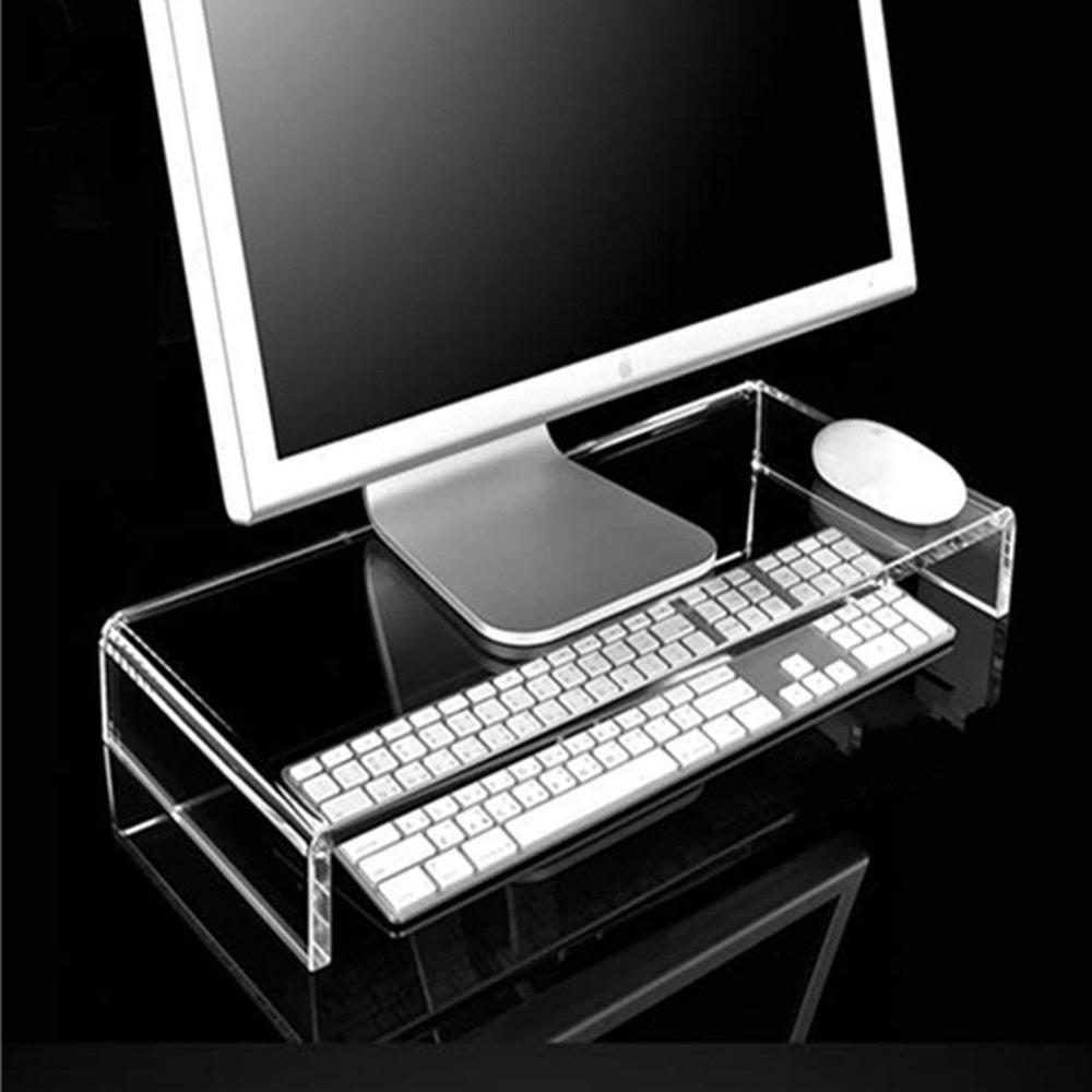 picture Transparent Computer Monitor For Sale hot sale custom clear acrylic computer monitor display stand transparent monitor riser with factory price buy clear acrylic computer monitor stand