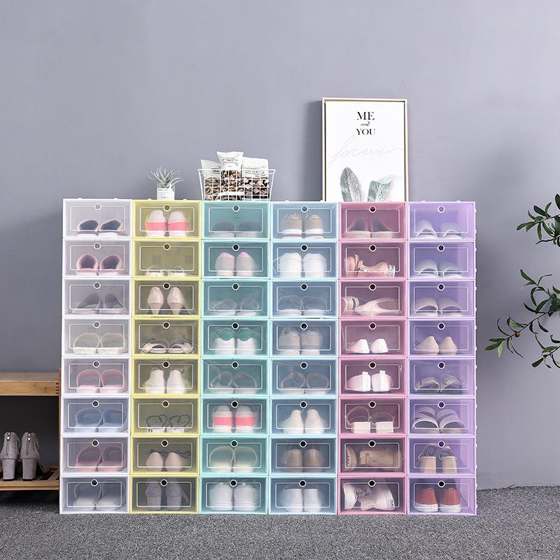 pix Transparent Shoebox byfu 3 pack shoe storage box stackable clear plastic shoe organizer sneaker box for men women shoe shoe container transparent