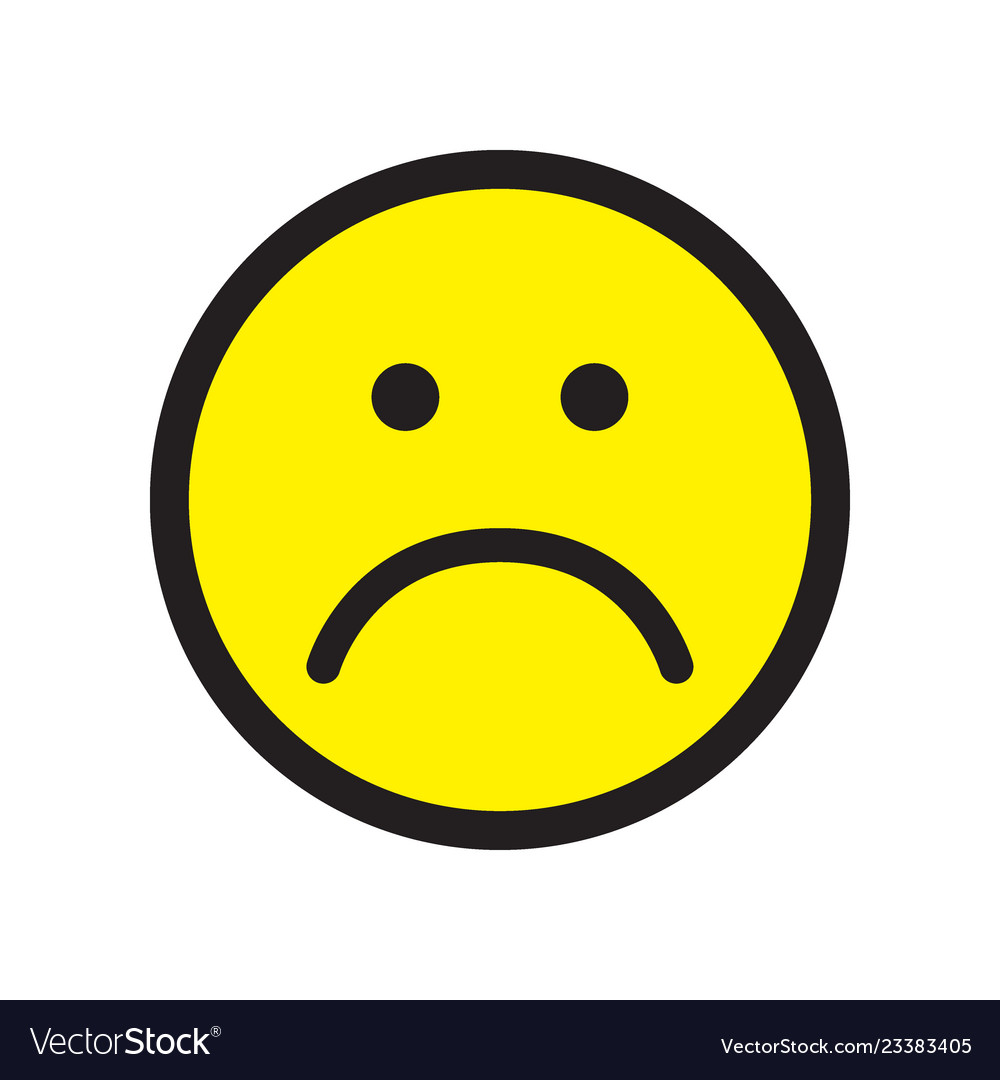 pic Unhappy Face Emoji slightly frowning face emoji classic round sticker