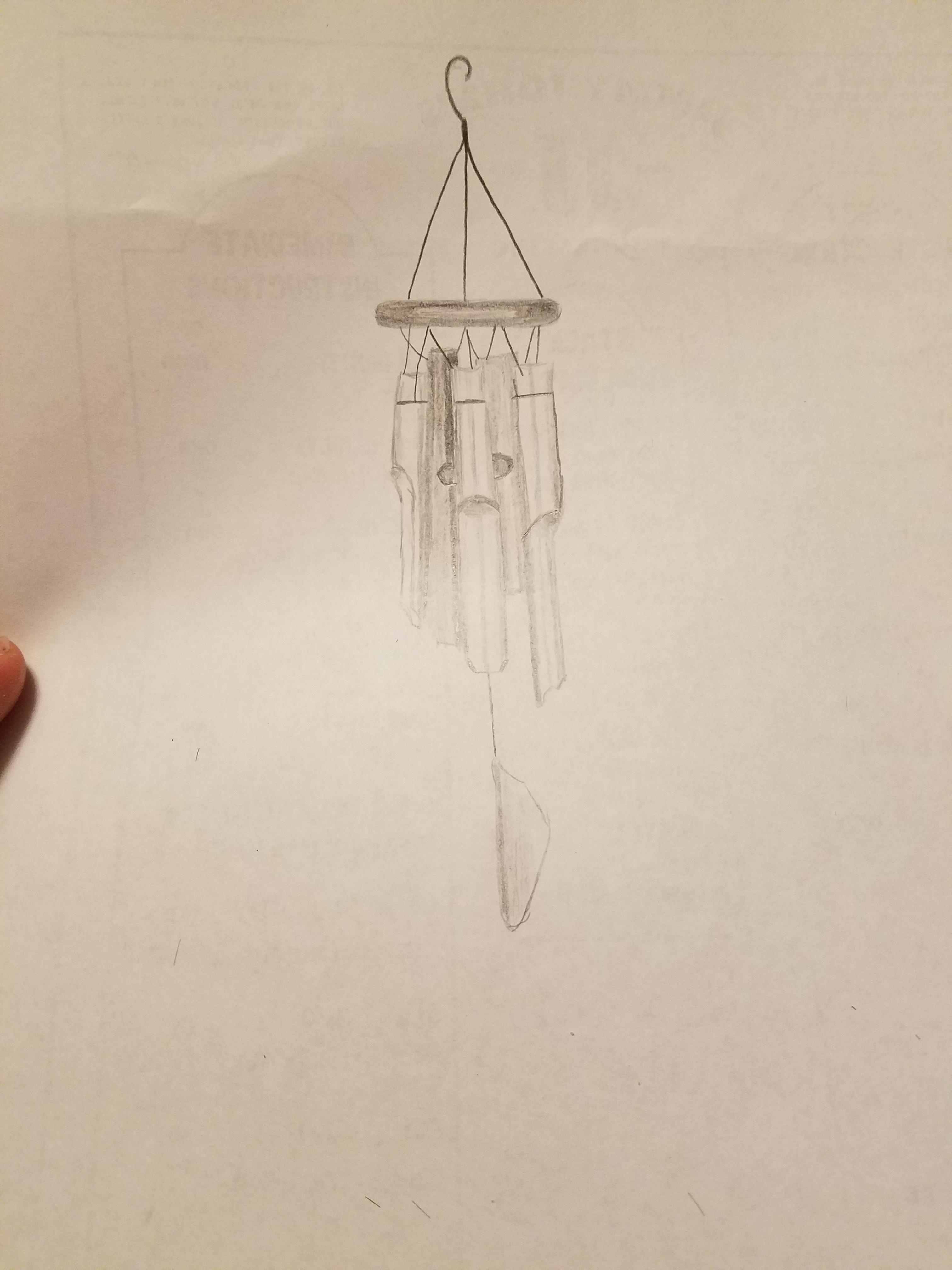 pix Wind Chime Drawing hummingbird wind chime by savannah