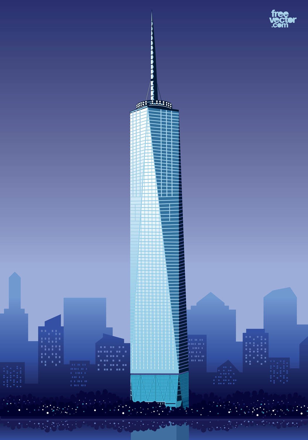 pic World Trade Center Clipart one world trade center freedom tower in new york city line art